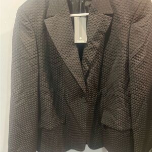 Zanella Black Textured Blazer
